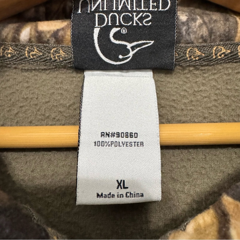Ducks 🦆 Unlimited Men's Pullover Fleece Sweater Size: XL - Picture 5 of 8